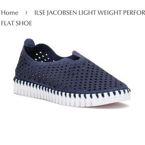 Isle Jacobsen Navy Blue Slip-On Shoes